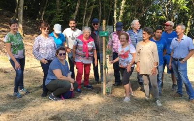 12 septembre 2020 | Parrainage et plantation d’un arbre par la Confrérie des Amis de la Châtaigne de Fully | Merci à eux pour leur soutien et leur visite !